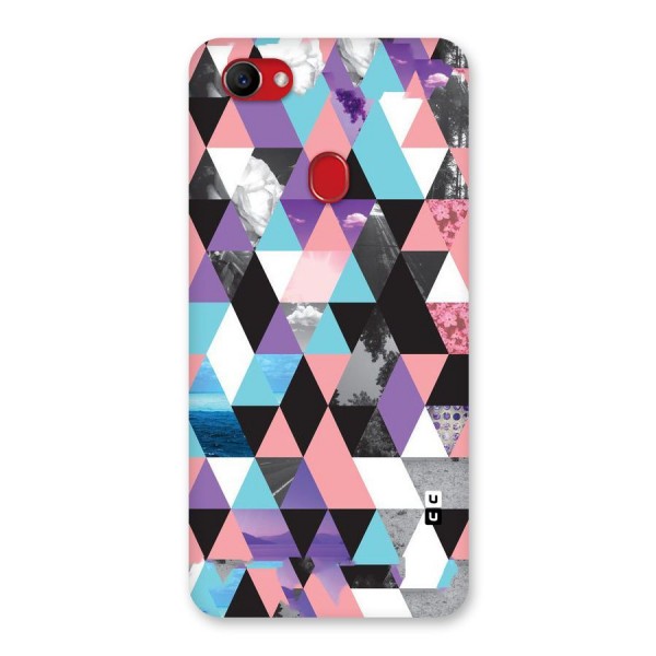 Abstract Splash Triangles Back Case for Oppo F7