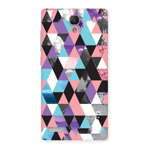 Abstract Splash Triangles Back Case for Redmi Note