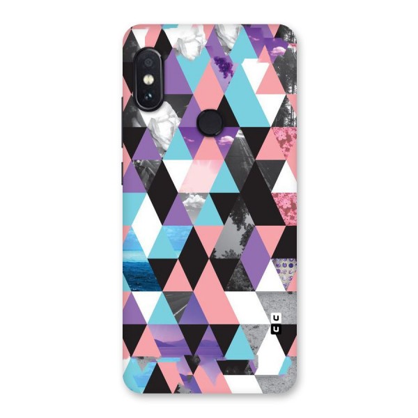 Abstract Splash Triangles Back Case for Redmi Note 5 Pro