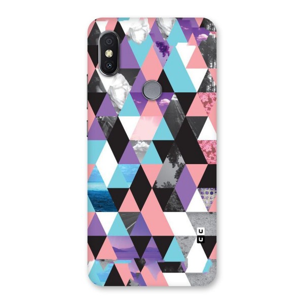 Abstract Splash Triangles Back Case for Redmi Y2