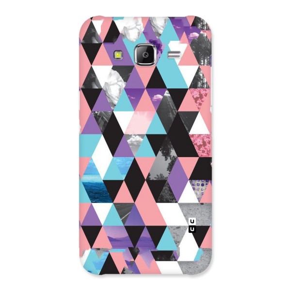 Abstract Splash Triangles Back Case for Samsung Galaxy J2 Prime