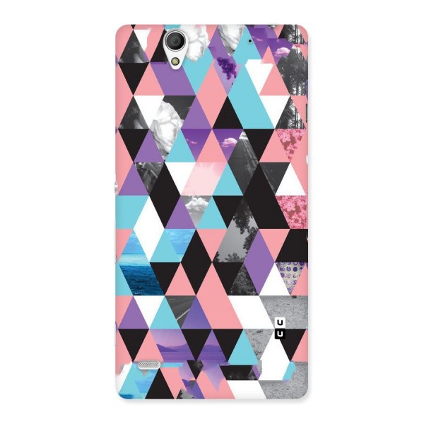 Abstract Splash Triangles Back Case for Sony Xperia C4