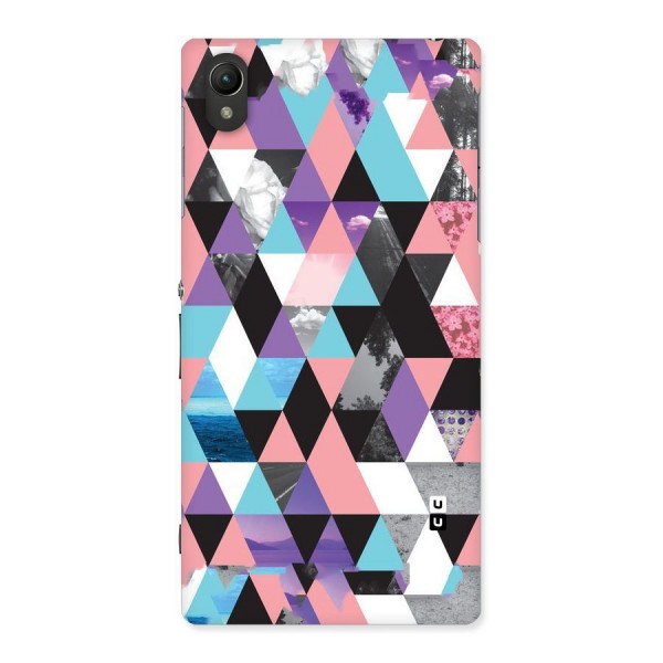 Abstract Splash Triangles Back Case for Sony Xperia Z1