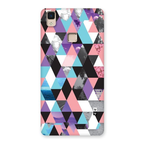 Abstract Splash Triangles Back Case for V3 Max