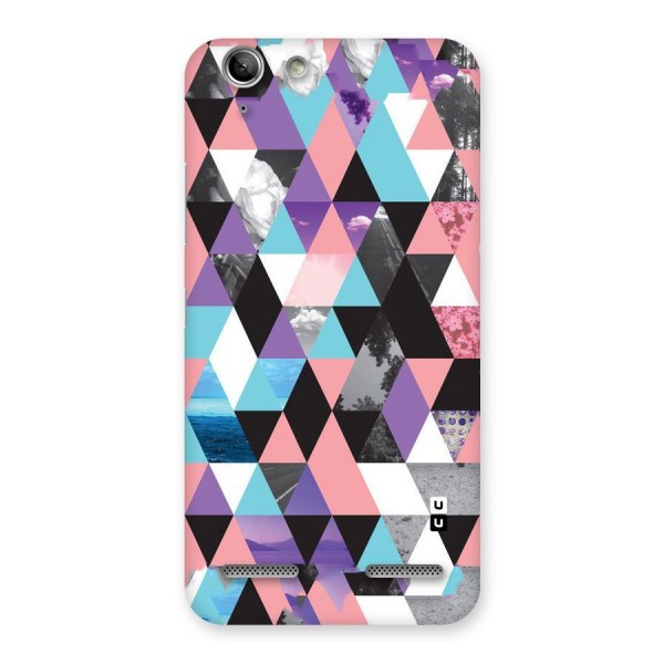 Abstract Splash Triangles Back Case for Vibe K5 Plus