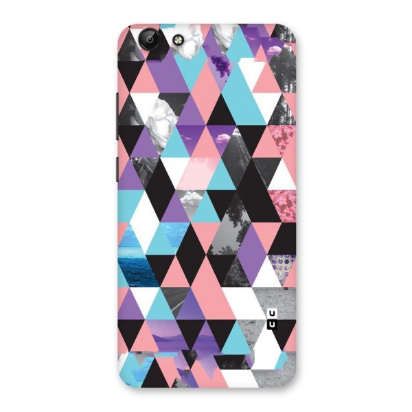 Abstract Splash Triangles Back Case for Vivo Y69