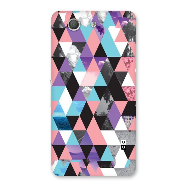 Abstract Splash Triangles Back Case for Xperia Z3 Compact