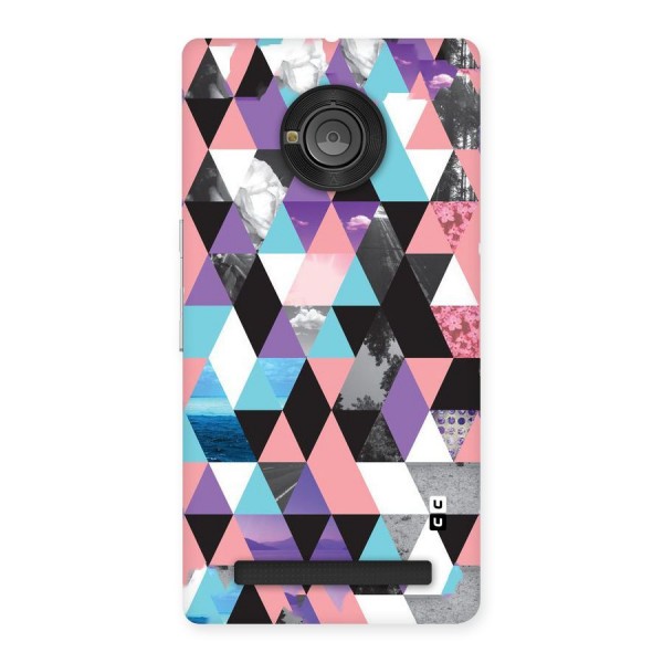 Abstract Splash Triangles Back Case for Yu Yunique