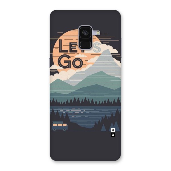 Abstract Travel Back Case for Galaxy A8 Plus