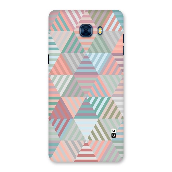 Abstract Triangle Lines Back Case for Galaxy C7 Pro