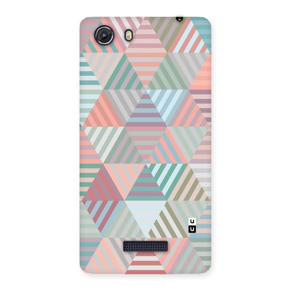 Abstract Triangle Lines Back Case for Micromax Unite 3