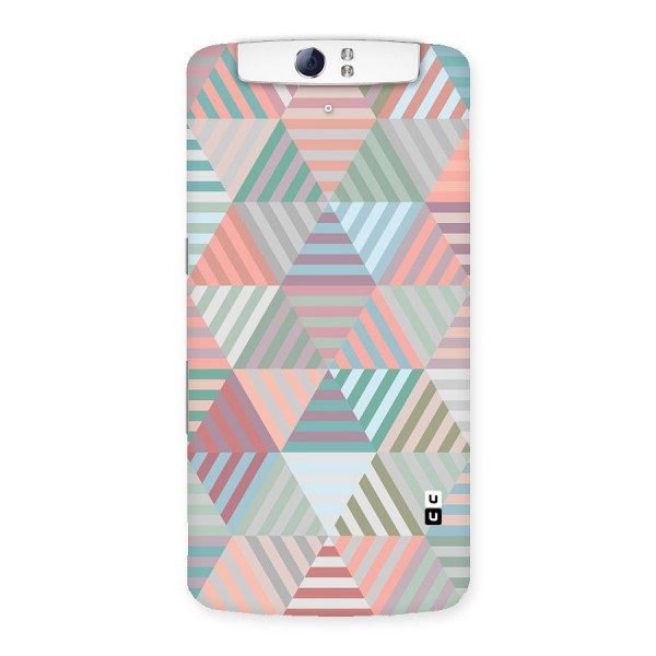 Abstract Triangle Lines Back Case for Oppo N1