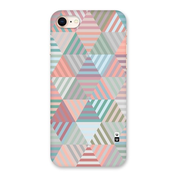 Abstract Triangle Lines Back Case for iPhone 8