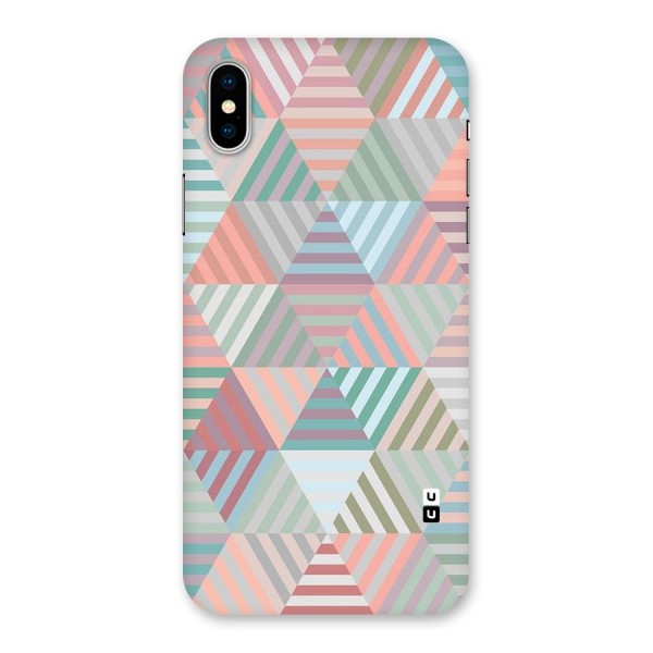 Abstract Triangle Lines Back Case for iPhone X