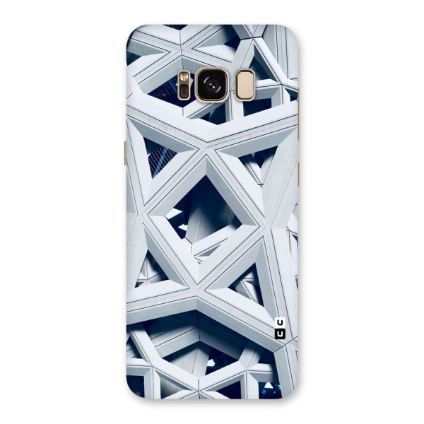 Abstract White Lines Back Case for Galaxy S8