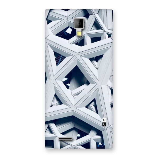 Abstract White Lines Back Case for Micromax Canvas Xpress A99