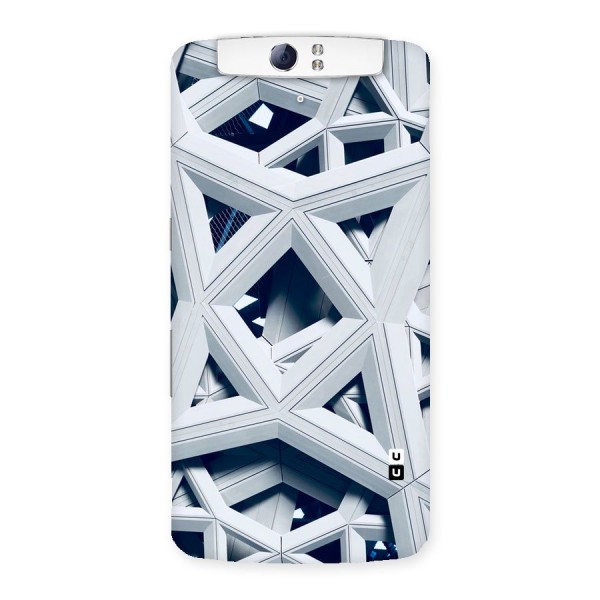 Abstract White Lines Back Case for Oppo N1