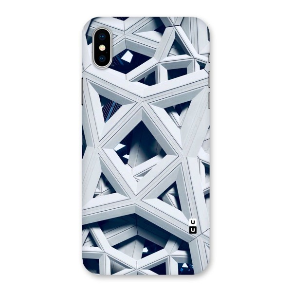 Abstract White Lines Back Case for iPhone X
