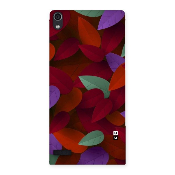 Aesthetic Colorful Leaves Back Case for Ascend P6