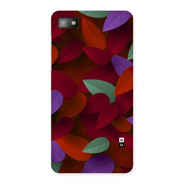 Aesthetic Colorful Leaves Back Case for Blackberry Z10
