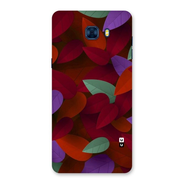 Aesthetic Colorful Leaves Back Case for Galaxy C7 Pro