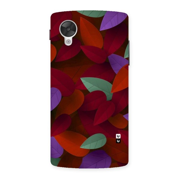 Aesthetic Colorful Leaves Back Case for Google Nexsus 5