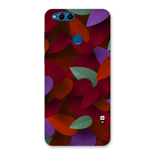 Aesthetic Colorful Leaves Back Case for Honor 7X