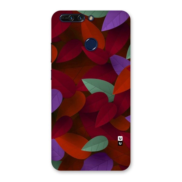 Aesthetic Colorful Leaves Back Case for Honor 8 Pro