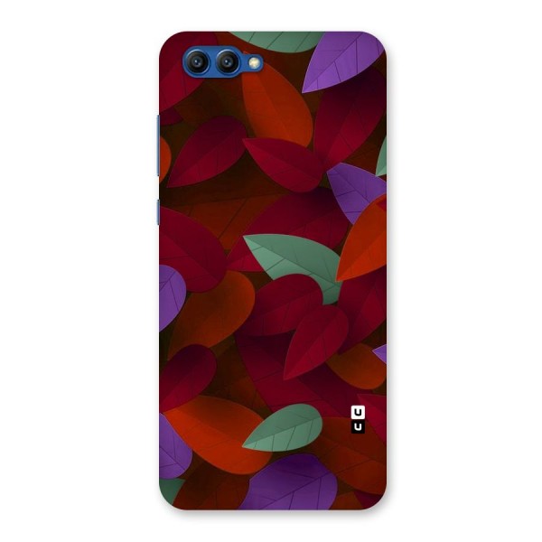 Aesthetic Colorful Leaves Back Case for Honor View 10