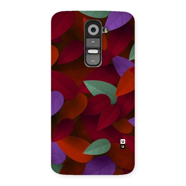 Aesthetic Colorful Leaves Back Case for LG G2