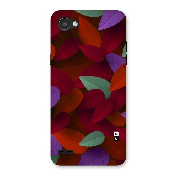 Aesthetic Colorful Leaves Back Case for LG Q6