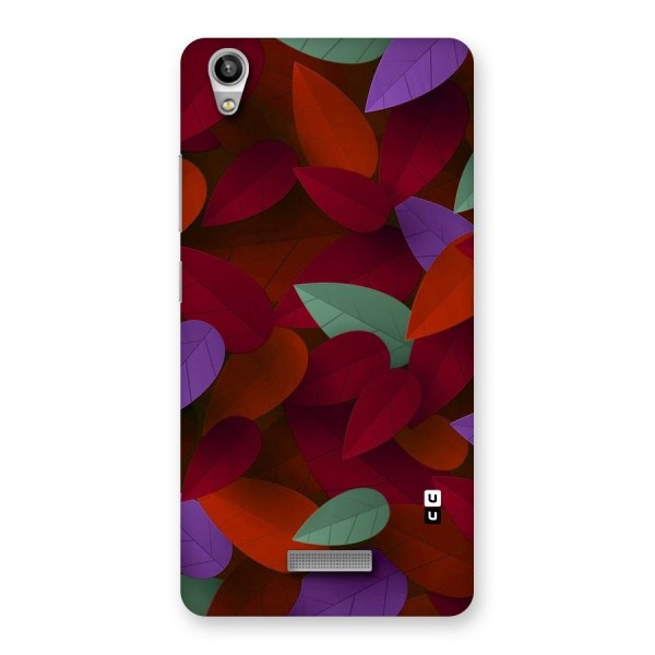 Aesthetic Colorful Leaves Back Case for Lava-Pixel-V1