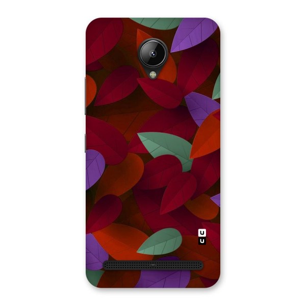 Aesthetic Colorful Leaves Back Case for Lenovo C2