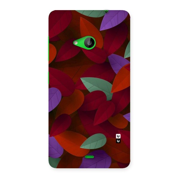 Aesthetic Colorful Leaves Back Case for Lumia 535