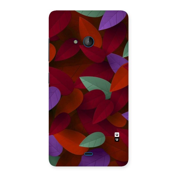 Aesthetic Colorful Leaves Back Case for Lumia 540