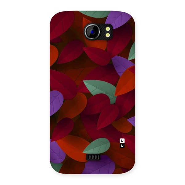 Aesthetic Colorful Leaves Back Case for Micromax Canvas 2 A110