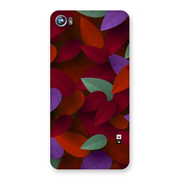 Aesthetic Colorful Leaves Back Case for Micromax Canvas Fire 4 A107