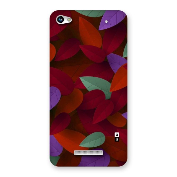 Aesthetic Colorful Leaves Back Case for Micromax Hue 2