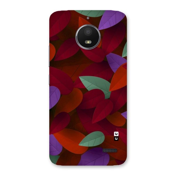 Aesthetic Colorful Leaves Back Case for Moto E4