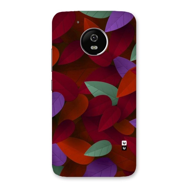 Aesthetic Colorful Leaves Back Case for Moto G5