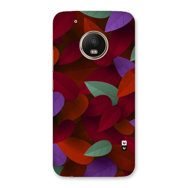 Aesthetic Colorful Leaves Back Case for Moto G5 Plus