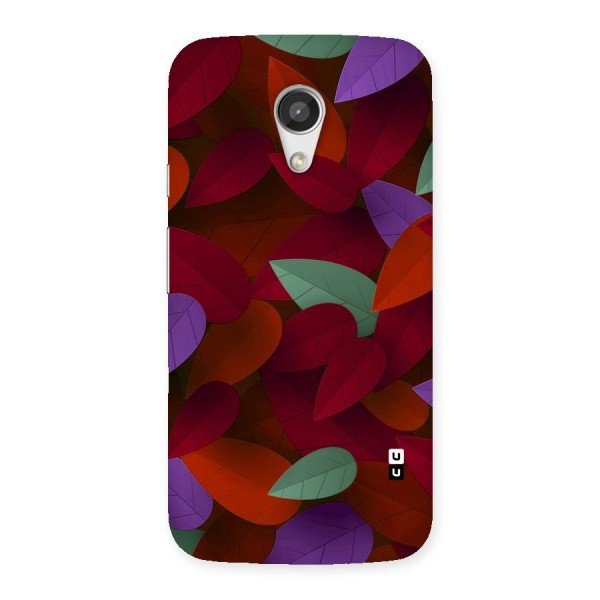 Aesthetic Colorful Leaves Back Case for Moto G 2nd Gen