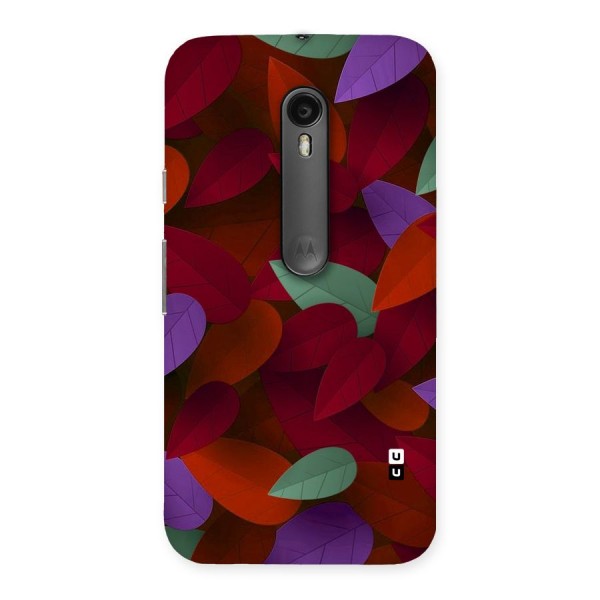 Aesthetic Colorful Leaves Back Case for Moto G Turbo