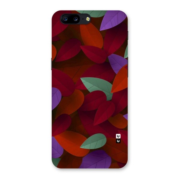Aesthetic Colorful Leaves Back Case for OnePlus 5