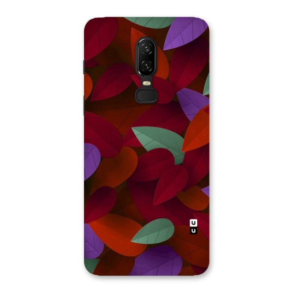 Aesthetic Colorful Leaves Back Case for OnePlus 6