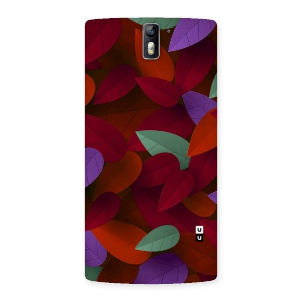 Aesthetic Colorful Leaves Back Case for One Plus One