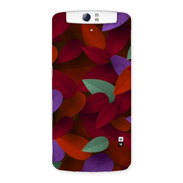 Aesthetic Colorful Leaves Back Case for Oppo N1