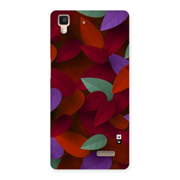 Aesthetic Colorful Leaves Back Case for Oppo R7