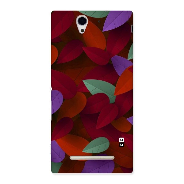 Aesthetic Colorful Leaves Back Case for Sony Xperia C3