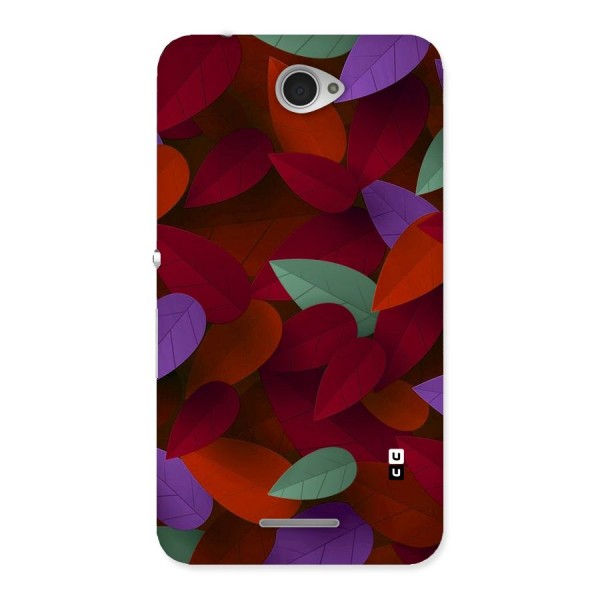 Aesthetic Colorful Leaves Back Case for Sony Xperia E4